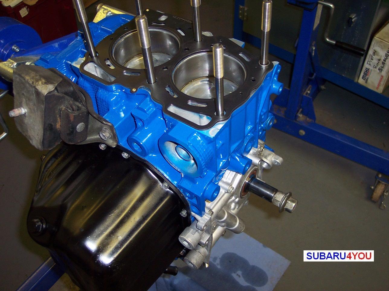 Subaru 2.35 Engine rebuild sump fitted