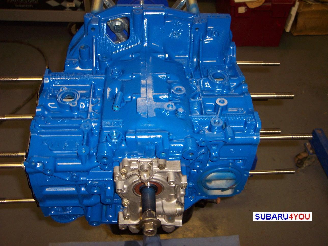 Subaru 2.35 Engine rebuild block assembled