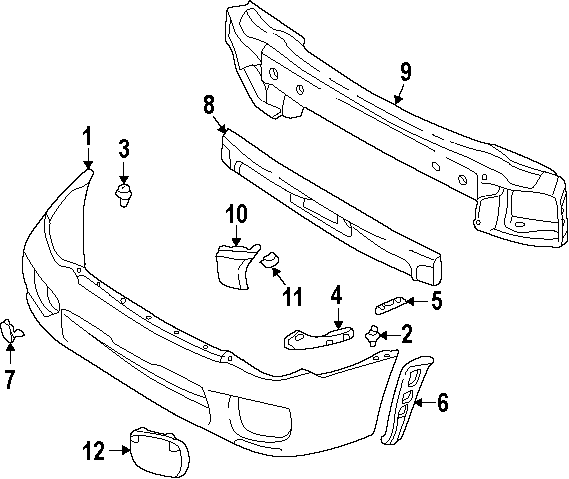 Subaru Impreza Bumper Gille Link 57775FE100PG