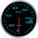 defi gauge blue oil pressure
