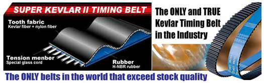 timing belt, kevlar timing belt, kevlar cambelt, high performance timing belt, kevlar belt
