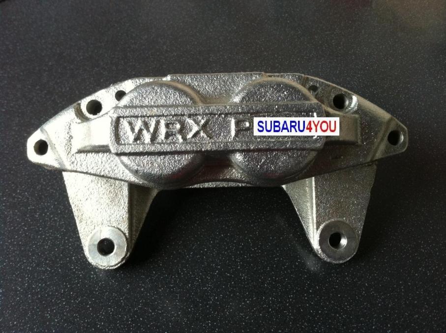 thumbnail image 2 of Genuine Subaru WRX Red 4-Piston Brake Caliper – Front Passenger Right, OEM New 2 of 6